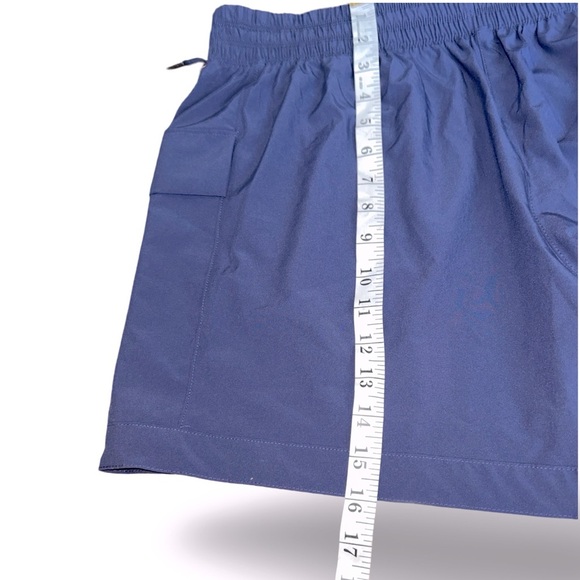 Apana Blue Running Elastic Waist Drawstring Shorts Biker Shorts Size XL - Picture 7 of 7